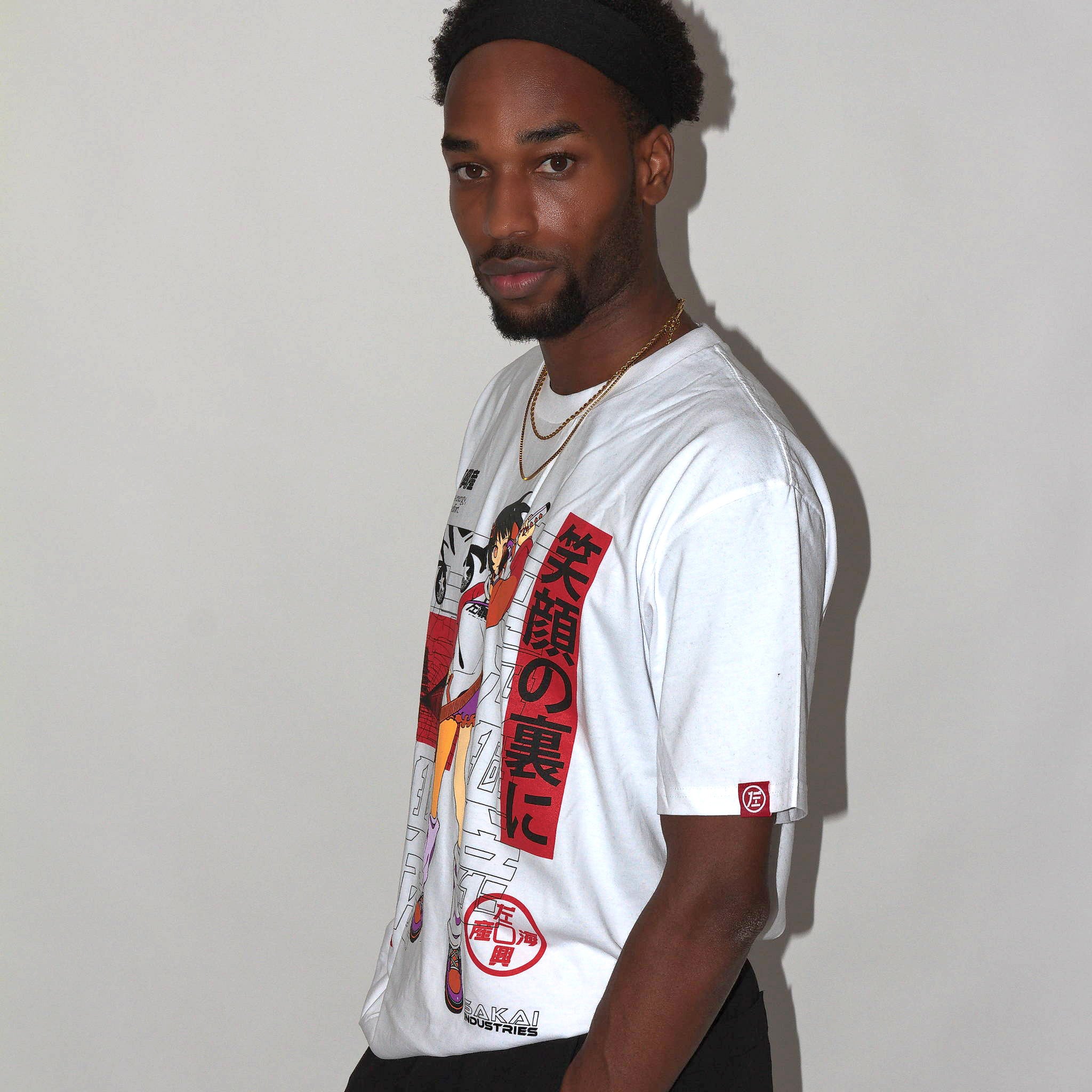 Sakebi White Tee - Sakai Kousan – Qinocop Store